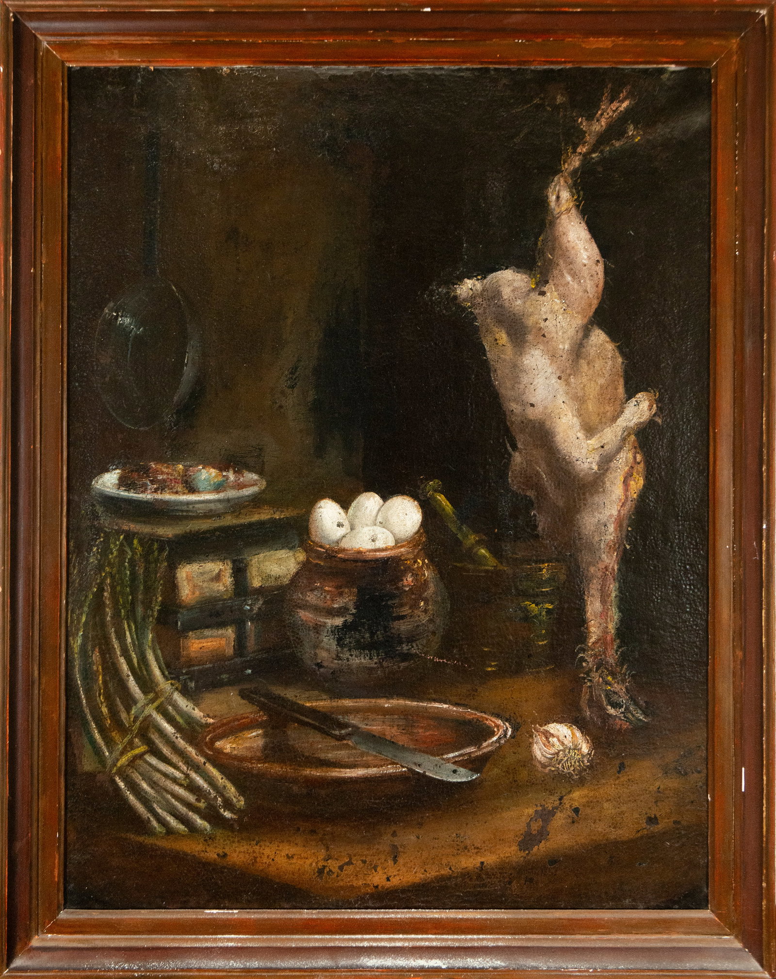 Still life. Spanish school. 17th century.: Oil on canvas. Dimensions 83 x 62 cm and 95 x 75 cm.