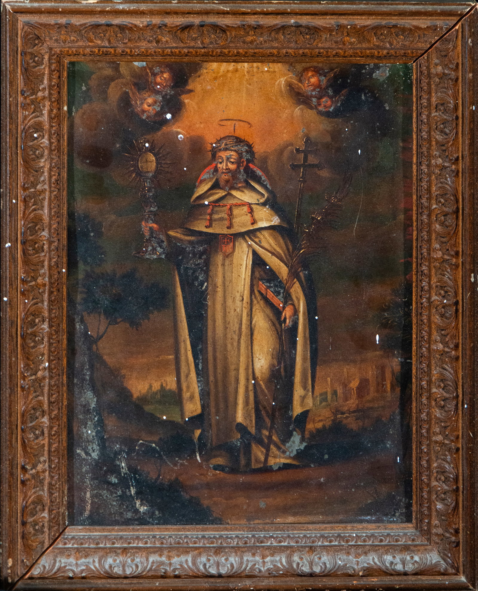 Colonial School, 18th century, Mexico, New Spain, Christ with the Instruments of the Passion (1 of 5)