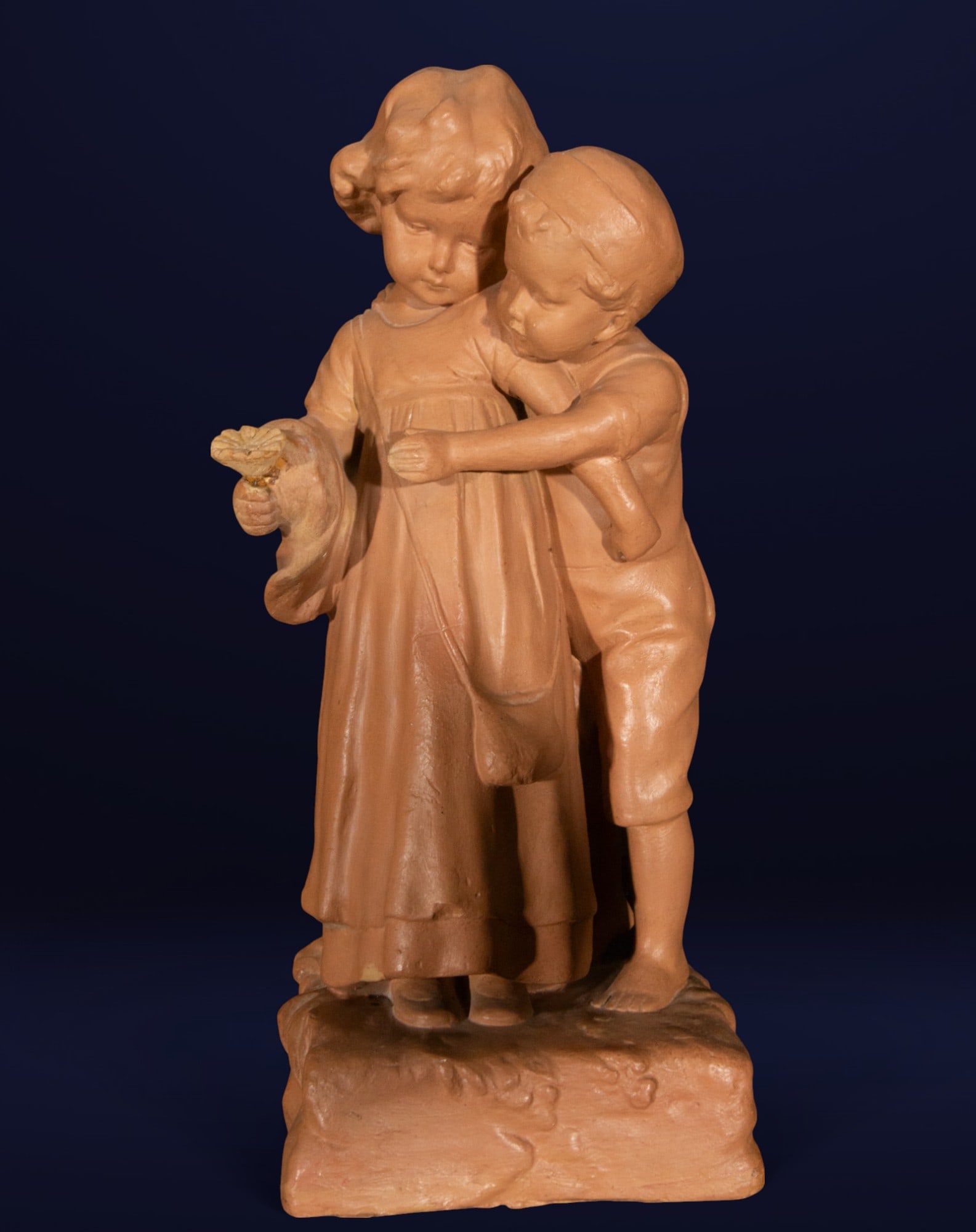Children's group. Spanish School. Signed José Molera Jiménez. 19th-20th century (1 of 5)