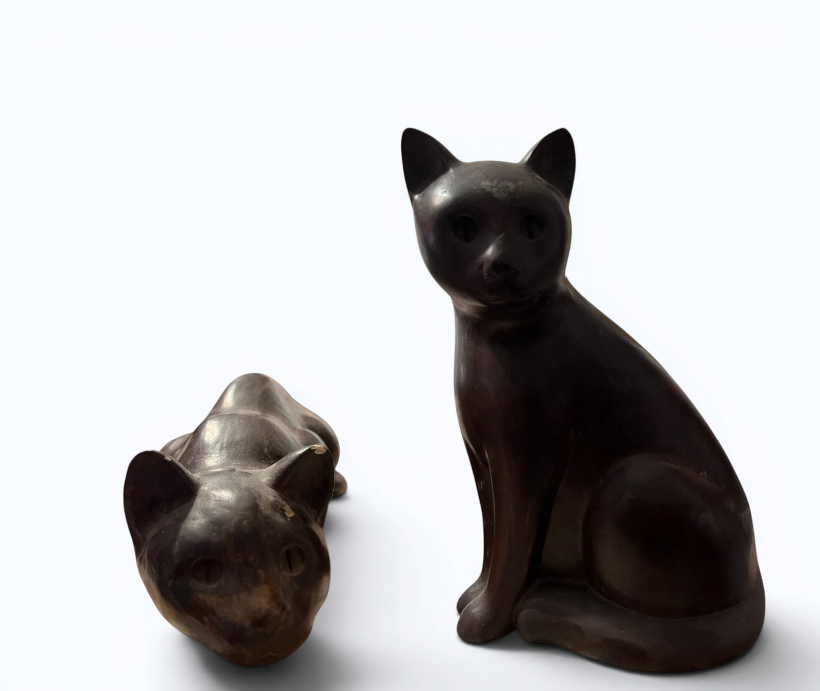Pair of 1950s wooden cats (1 of 5)