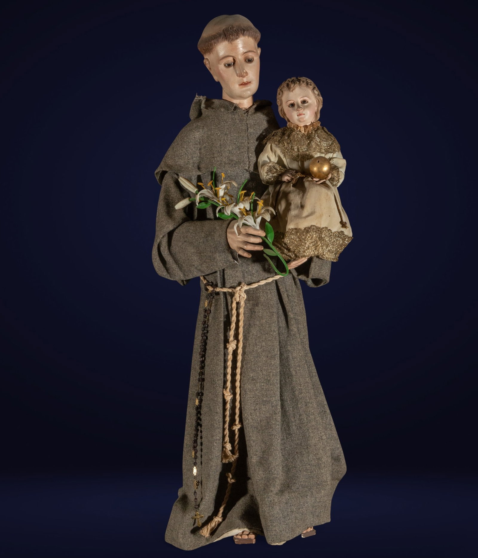 Carving of Saint Anthony of Borniño from the early 19th century (1 of 9)