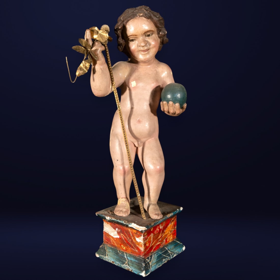 18th Century Ball Boy: Size. Measurements: 49 cm x 18 cm x 17 cm