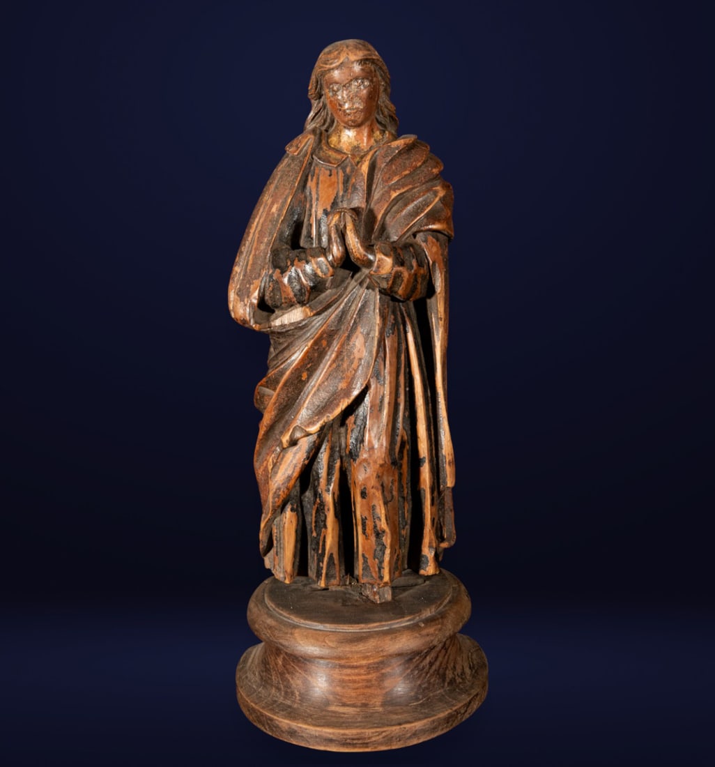 Wooden sculpture of the Virgin, 18th century (1 of 6)
