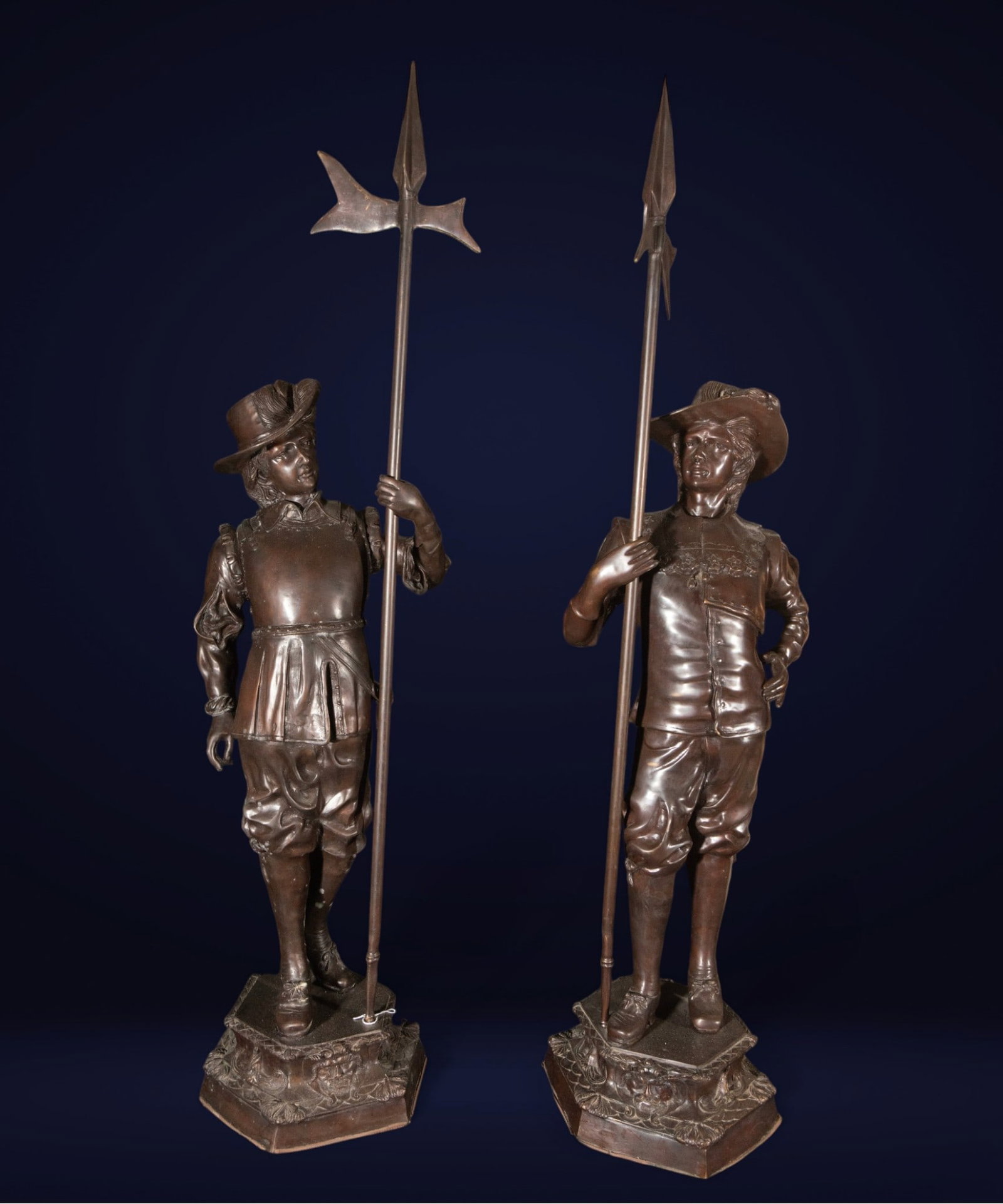 Exceptional Large Pair of Halberdiers, 19th-20th Century (1 of 3)
