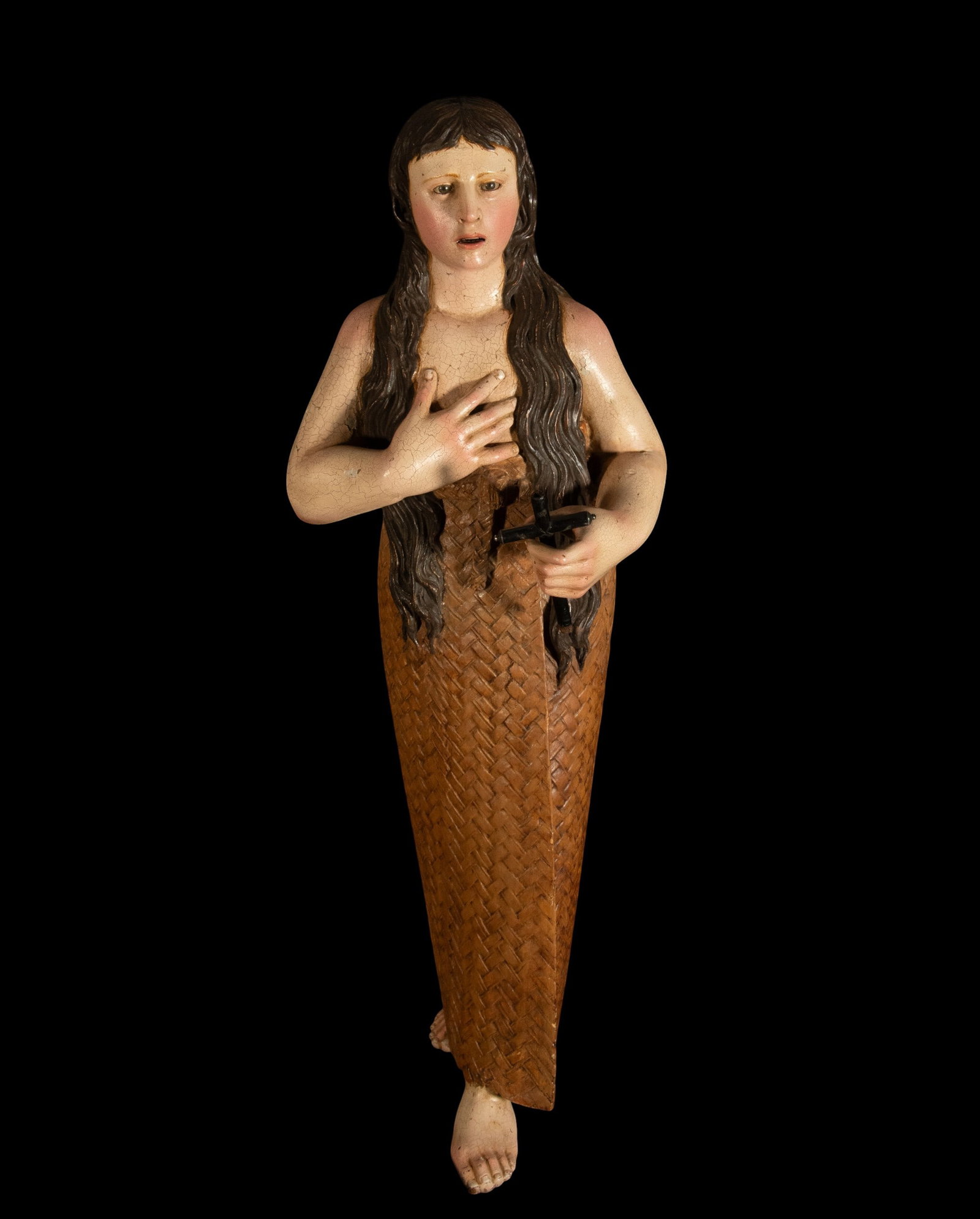 Penitent Magdalene, late 17th C - Spanish or Colonial School from the Late 17th to early 18th C (1 of 8)