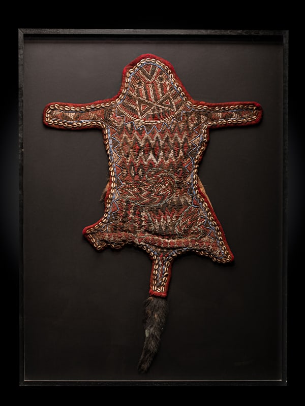 Ceremonial dance cover for queen mother, probably grasslands people, Cameroon (1 of 5)