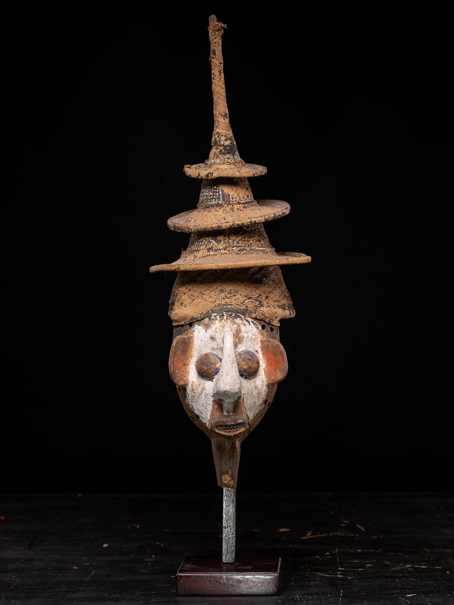 Kholuka (N'Khanda) initiation mask, Yaka people, Democratic Republic of the Congo, 20th century (1 of 4)