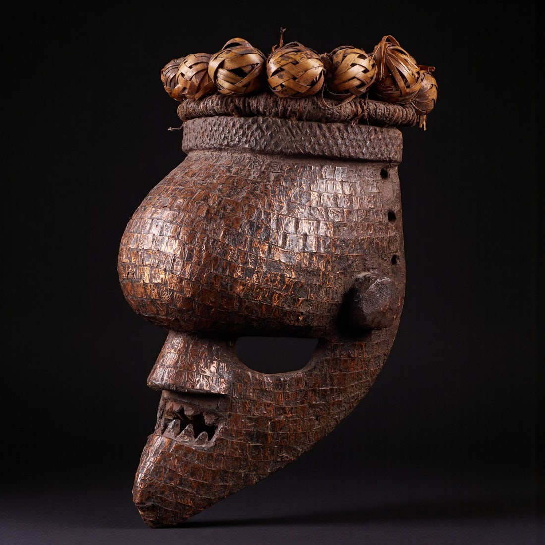 Salampasu mask with copper coating. Salampasu people, Democratic Republic of Congo, 20th century (1 of 1)