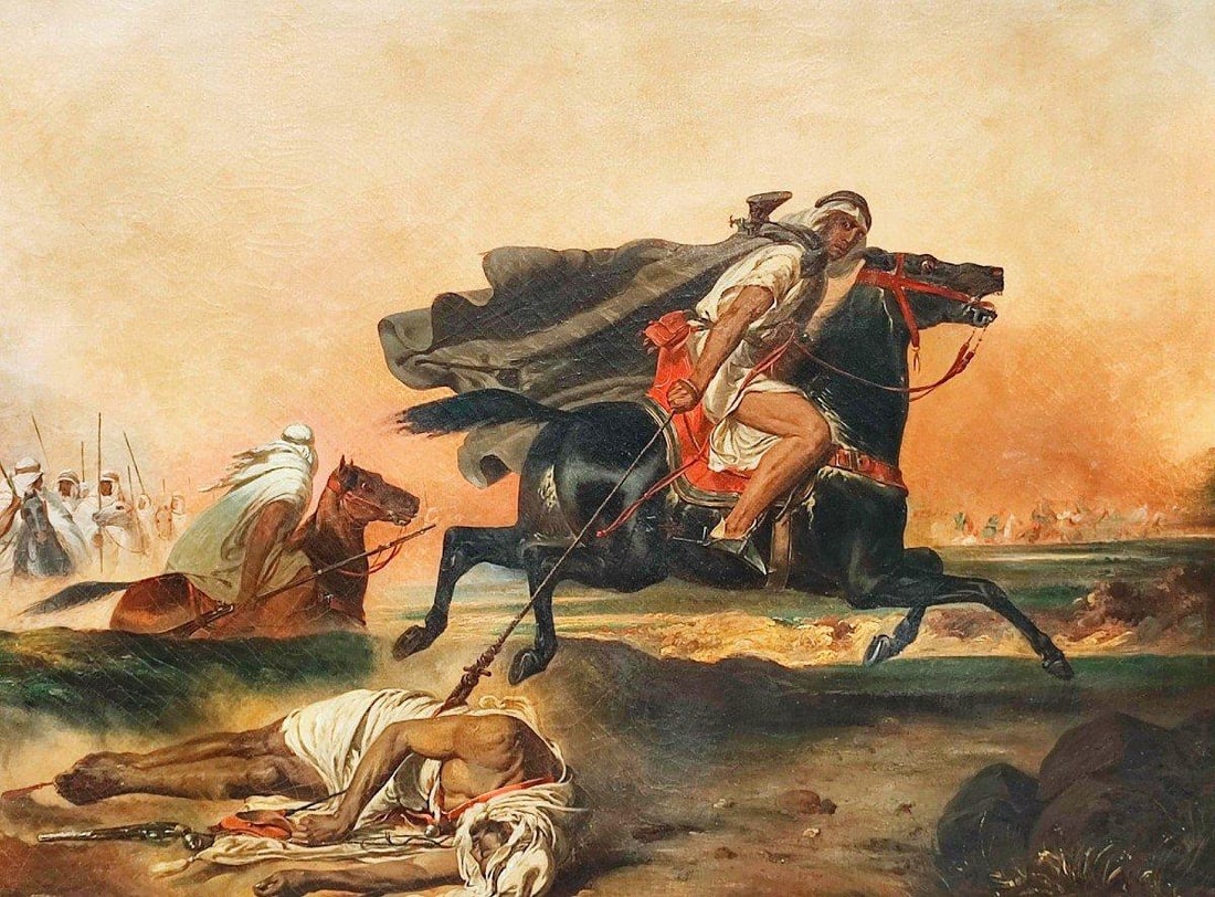 TOM?S MORAGAS Y TORRAS (Girona, 1837 - Barcelona, ??1906) - The Renegade: Oil on canvas. Dimensions: 80 x 105 cm. Lot in international warehouse (within the EU). Intra-EU shipping: no import duties apply within the EU. Export permission from the country of origin may be req