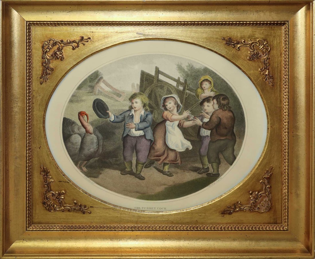 WILLIAM HAMILTON - FRANCESCO BARTOLOZZI - The turkey cock (1786) (1 of 2)