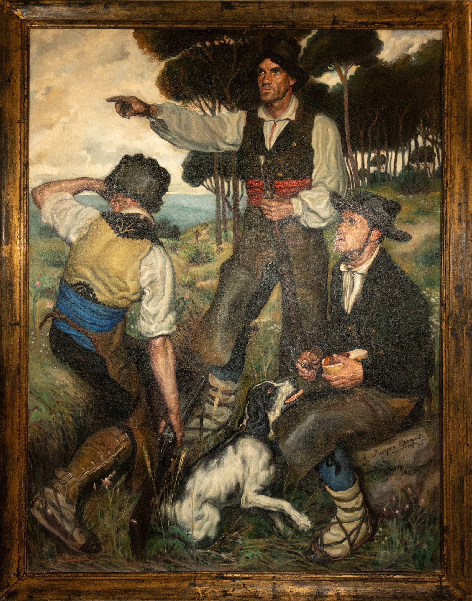 José María López Mezquita (1883-1954) - Oil on canvas (1 of 3)