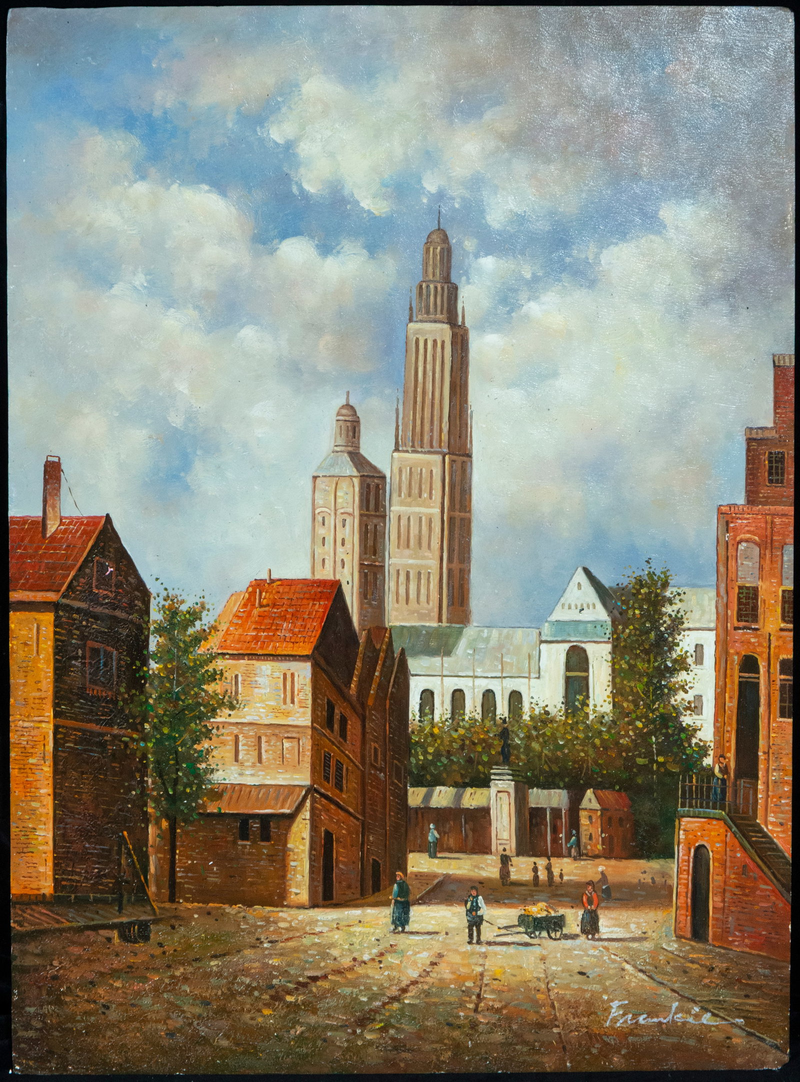 20th Century European School - signed Frankie: Measurements: 41 cm x 31 cm.