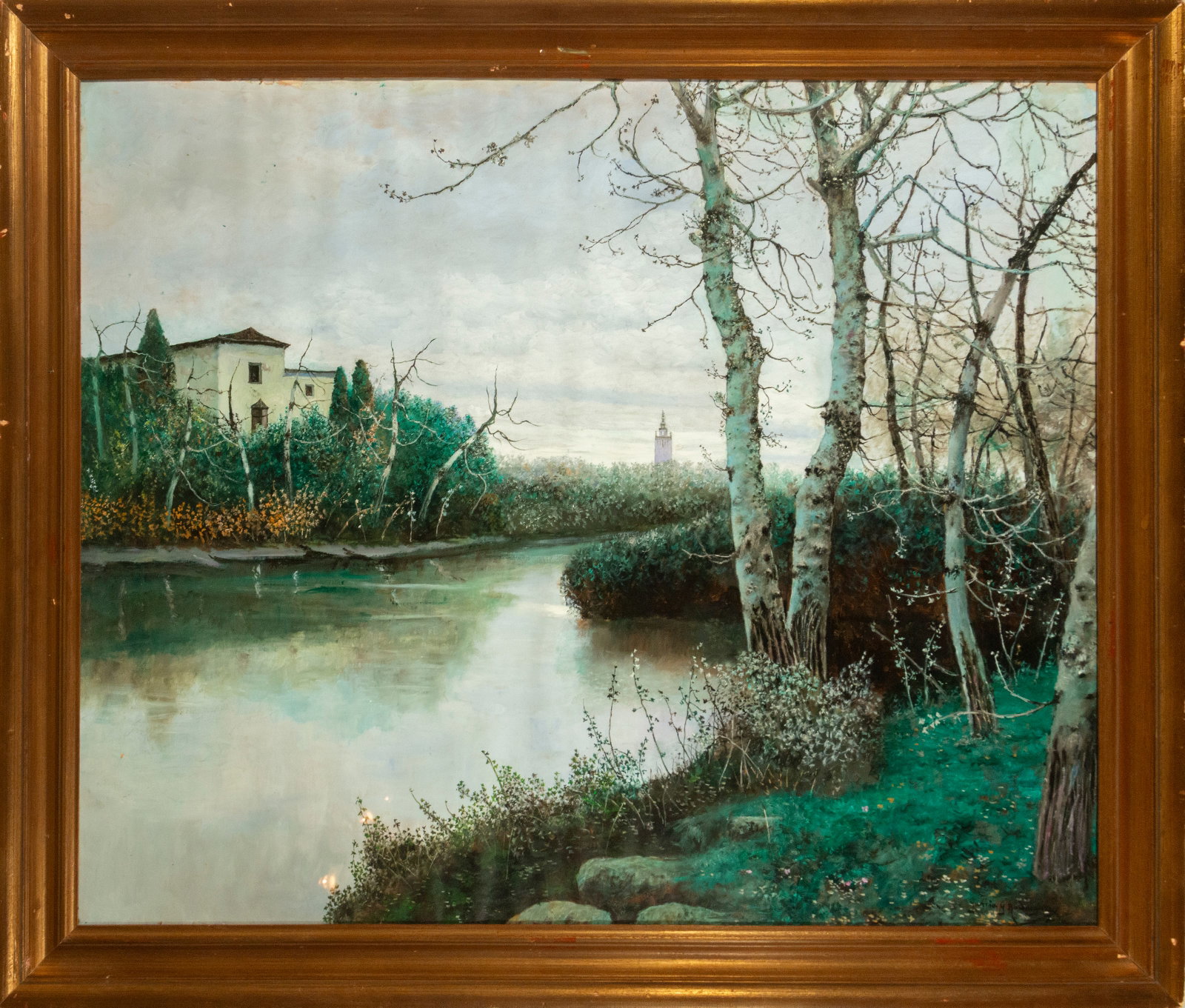 View of the Guadalquivir, José García Ramos, 19th-century Sevillian school (1 of 9)