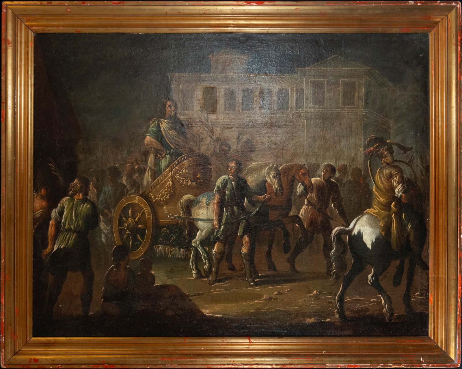 The Triumph of Aemilius Paulus - 17th Century Italian School: Measurements: 111cm x 86cm; 127cm x 102cm.