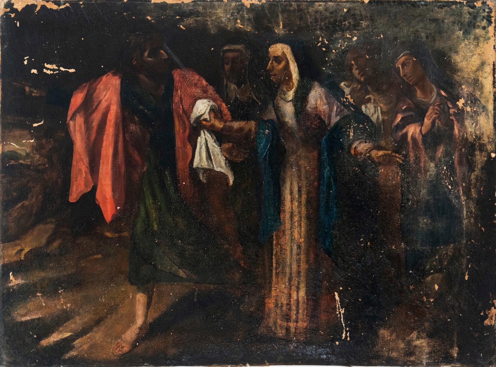 Christ on the Way of the Cross - Circle of Rosales, Eduardo, 19th-century Spanish school: Oil on canvas. Dimensions: 100 x 77 cm without frame.
