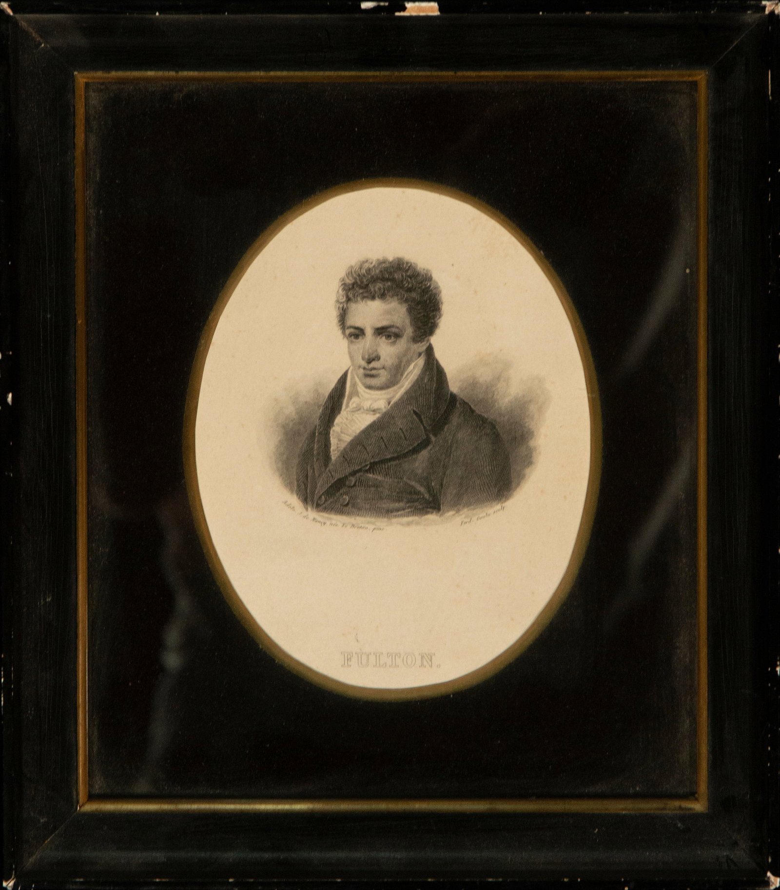 Engraved portrait of Fulton, French School, 19th Century (1 of 2)