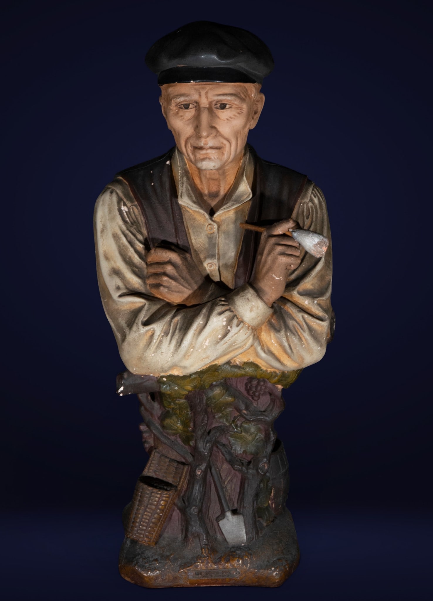 Figure of a smoker, European School, 20th Century (1 of 5)