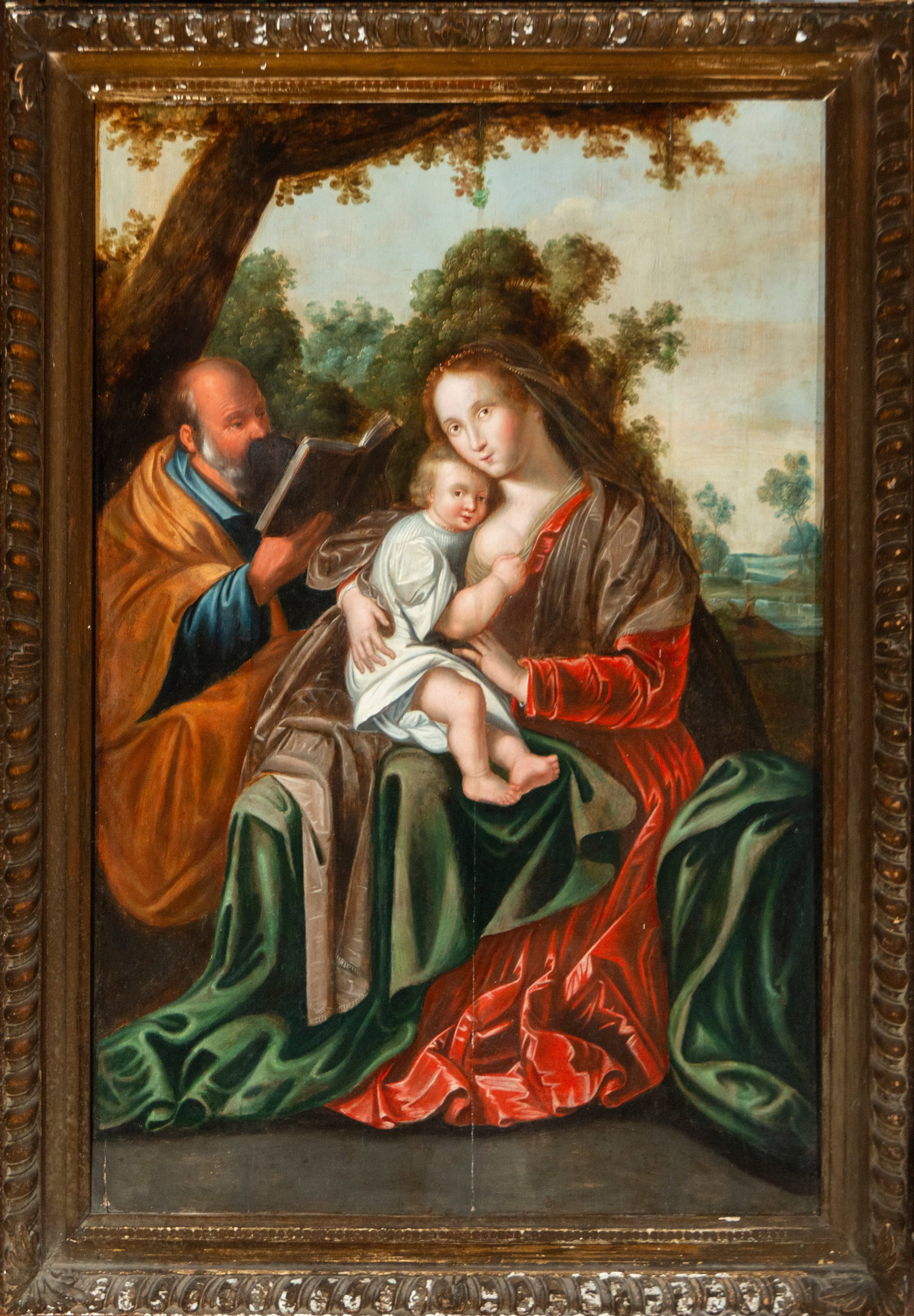 The Rest on the Flight into Egypt, Baroque school, 17th century (1 of 4)