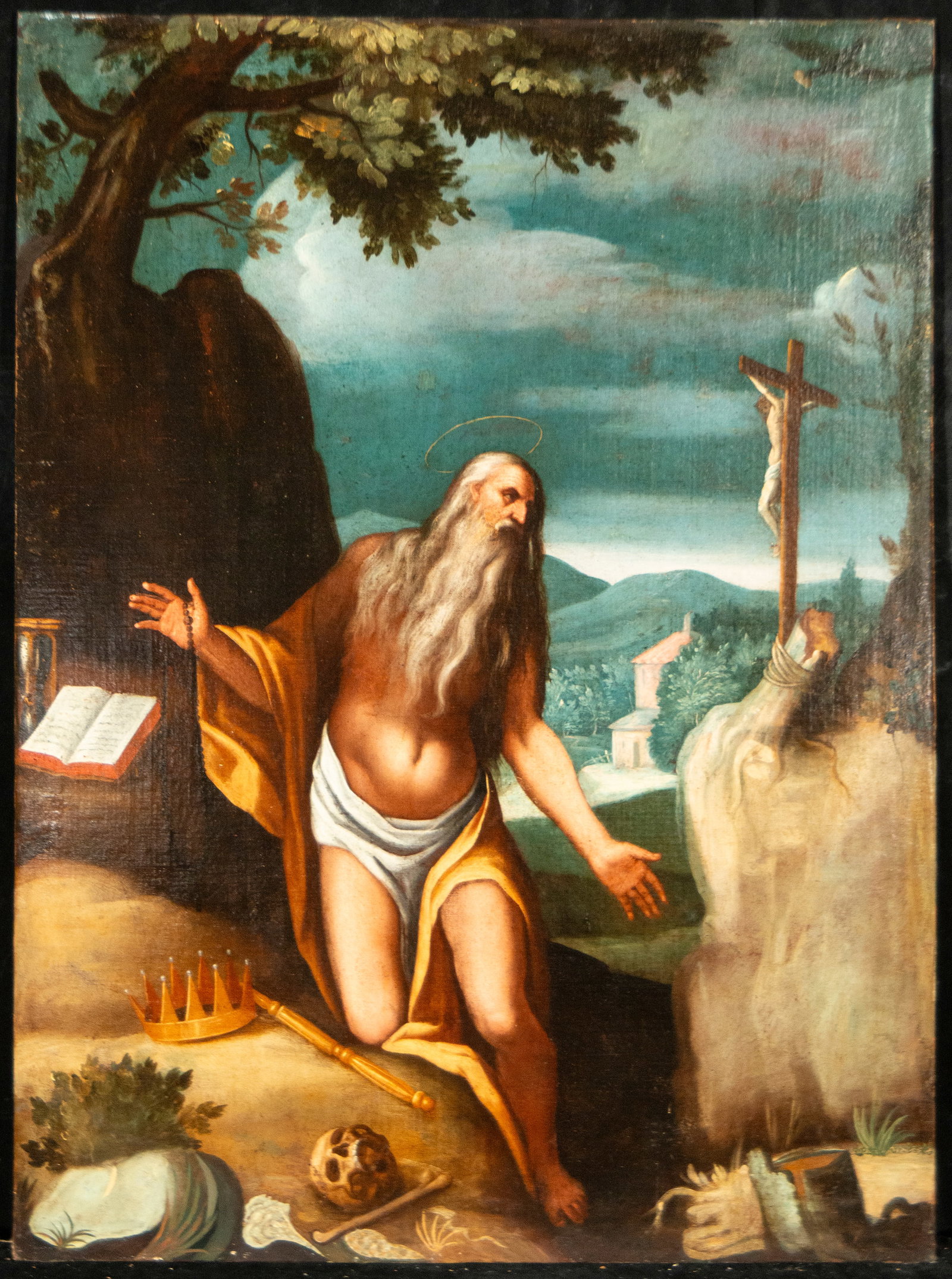 Saint Jerome in Penitence - Italo Flamish Master of the 17th Century (1 of 6)