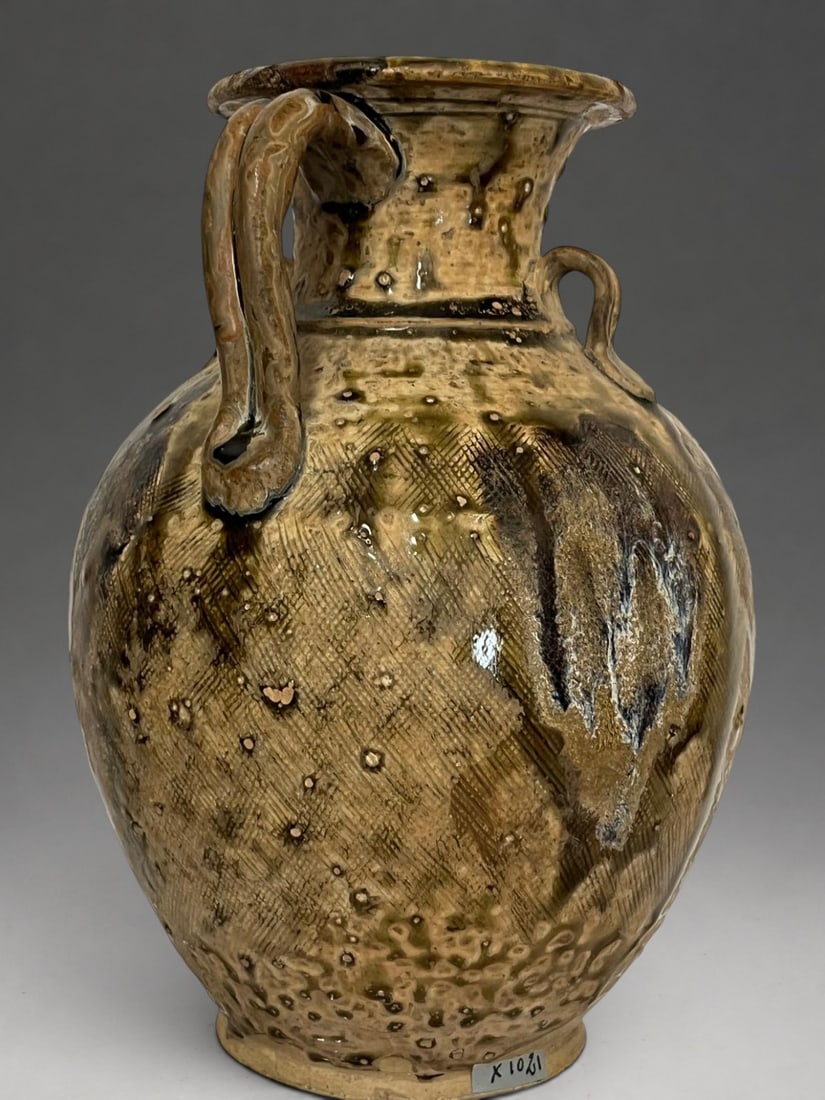 Stoneware pouring jug, Yuan school of China, 13th-14th century (1 of 4)