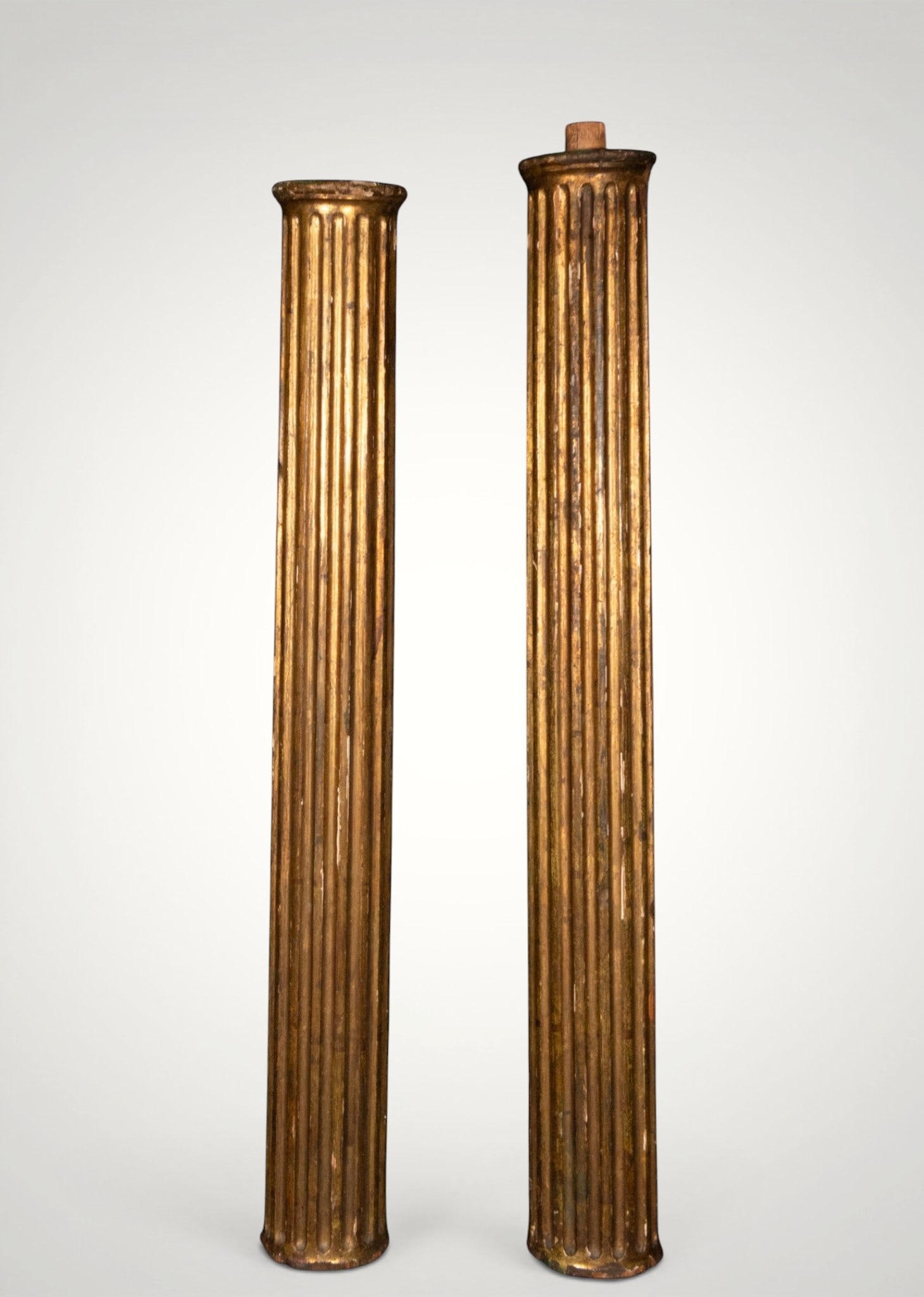 Pair of fluted columns. Italy - 17th century (1 of 5)