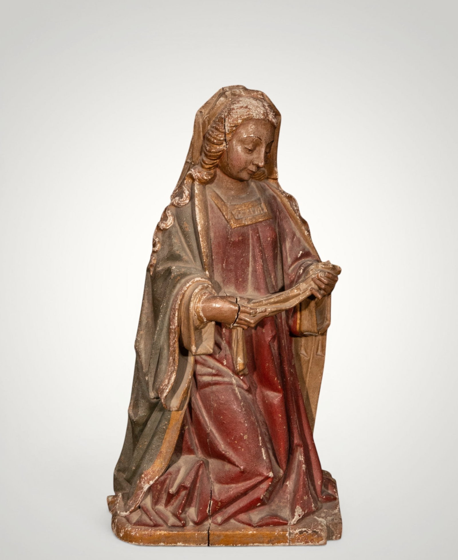 Kneeling saint with scroll. Austrian School. 16th century (1 of 6)