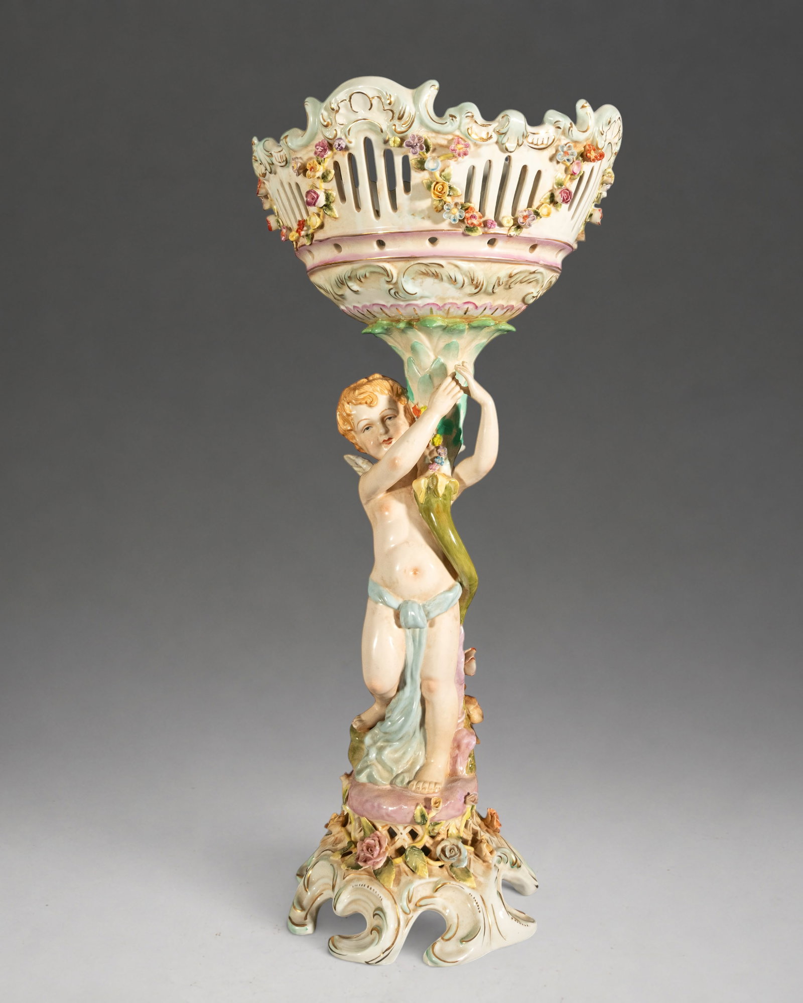 GERMAN CERAMICS IN THE MEISSEN STYLE - 19TH CENTURY (1 of 11)