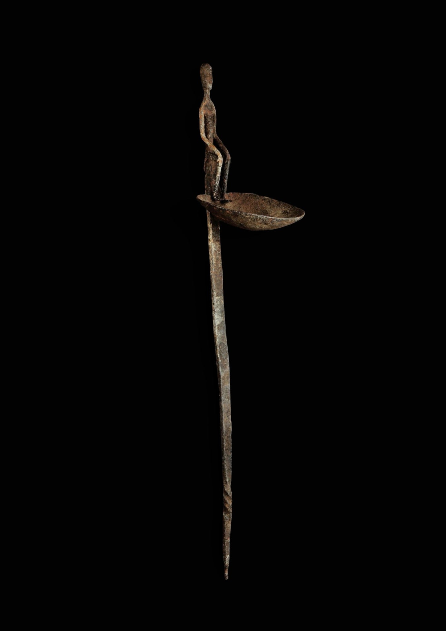 Lamp topped with a human figure, Bamana, Mali, 19th-20th centuries (1 of 1)