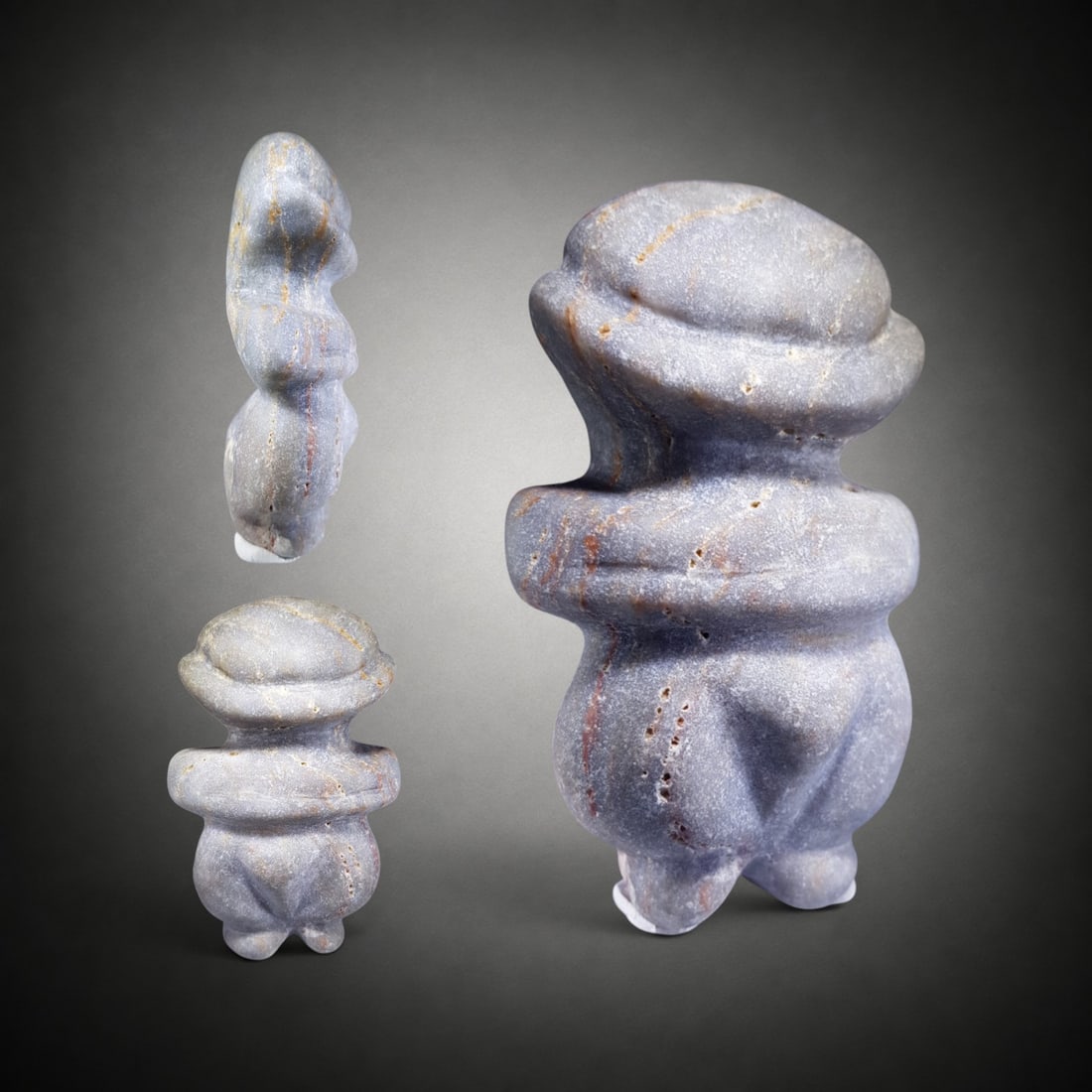 Neolithic steatopygic female figure in marble, Eastern Europe / Mediterranean region, c. 4000–3000 (1 of 6)