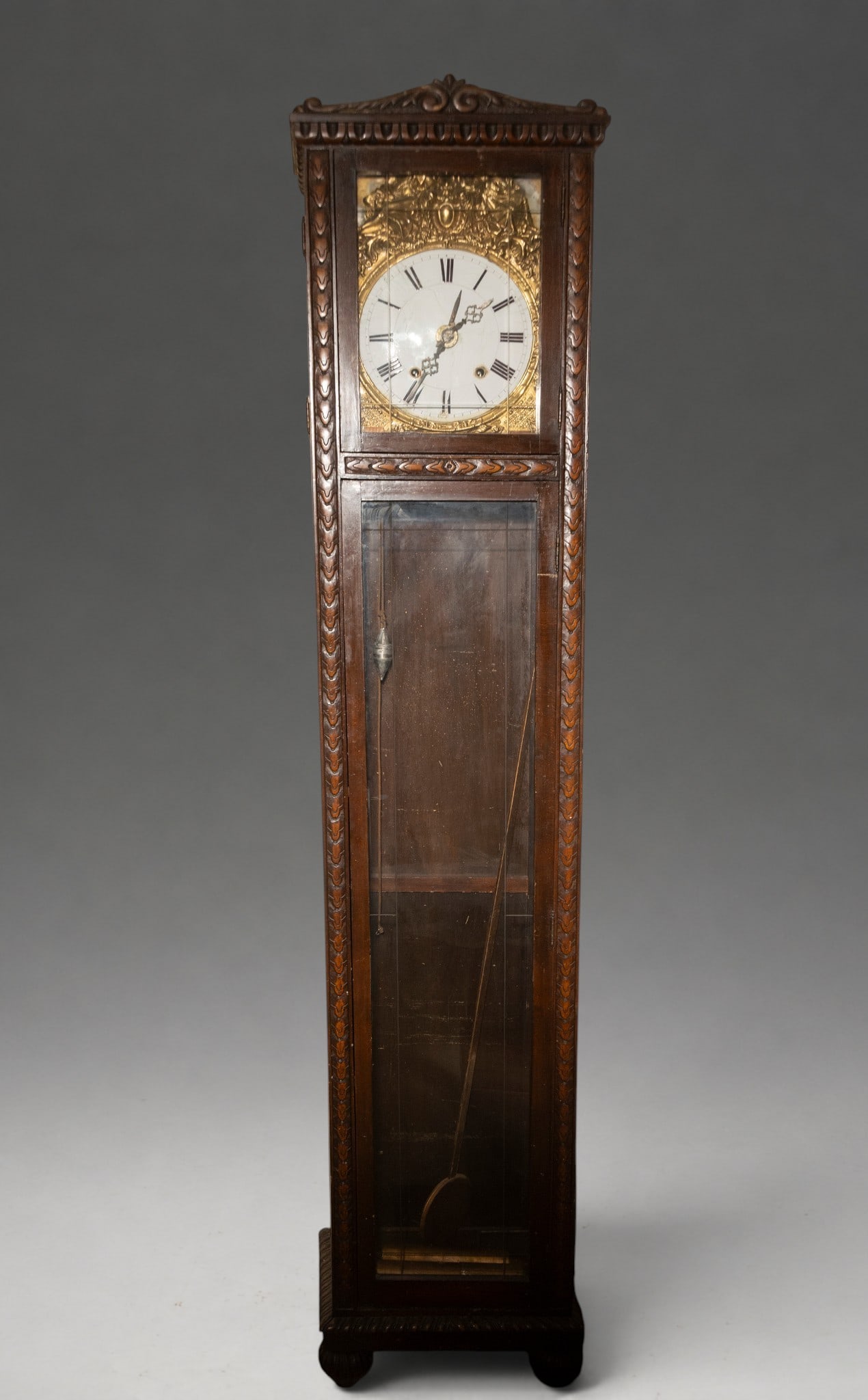 Tall case wall clock – late 19th-early 20th century (1 of 3)