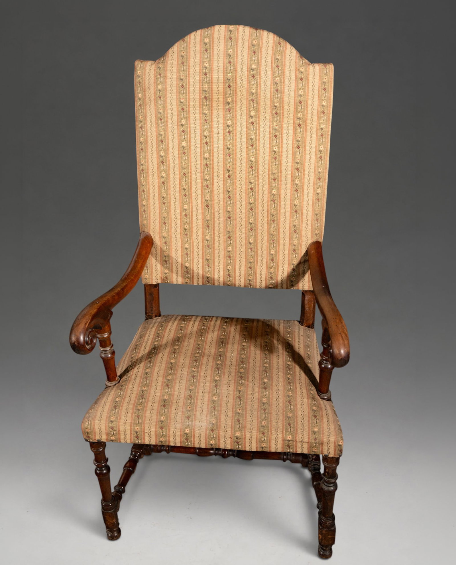 Upholstered walnut armchair – 17th century (1 of 4)