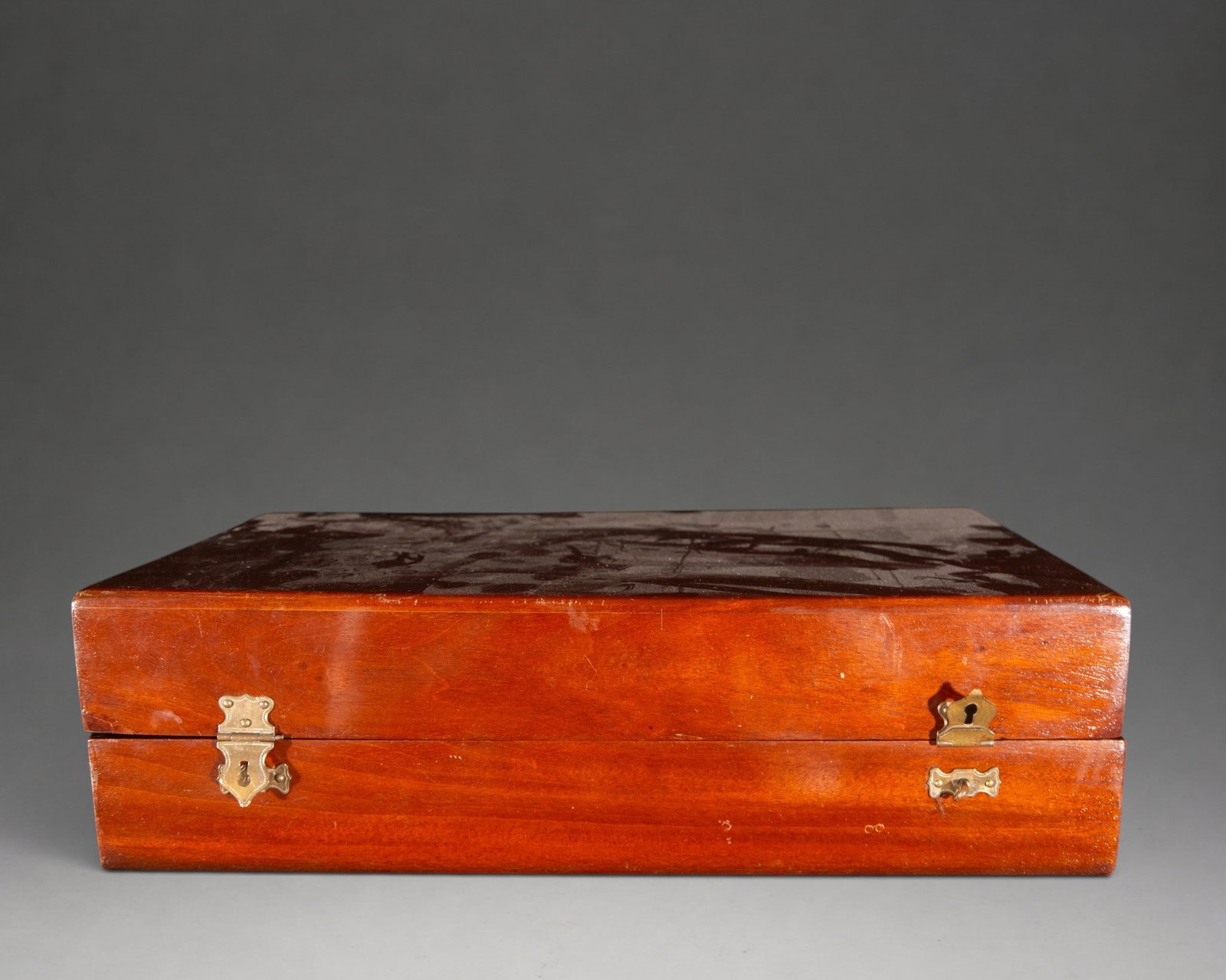 19th Century Mahogany Box (1 of 3)