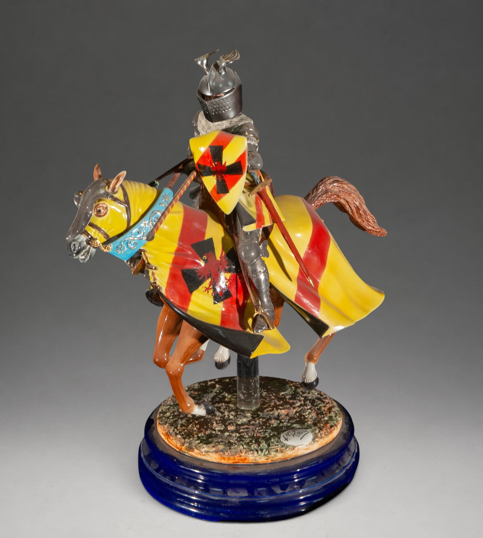 Medieval knight on horseback – Francisco Roldán – 20th century (1 of 5)
