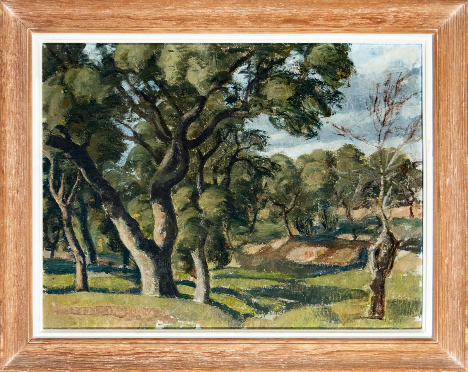 Wooded landscape – following Agustín de Riancho, Spanish School – 20th century (1 of 7)