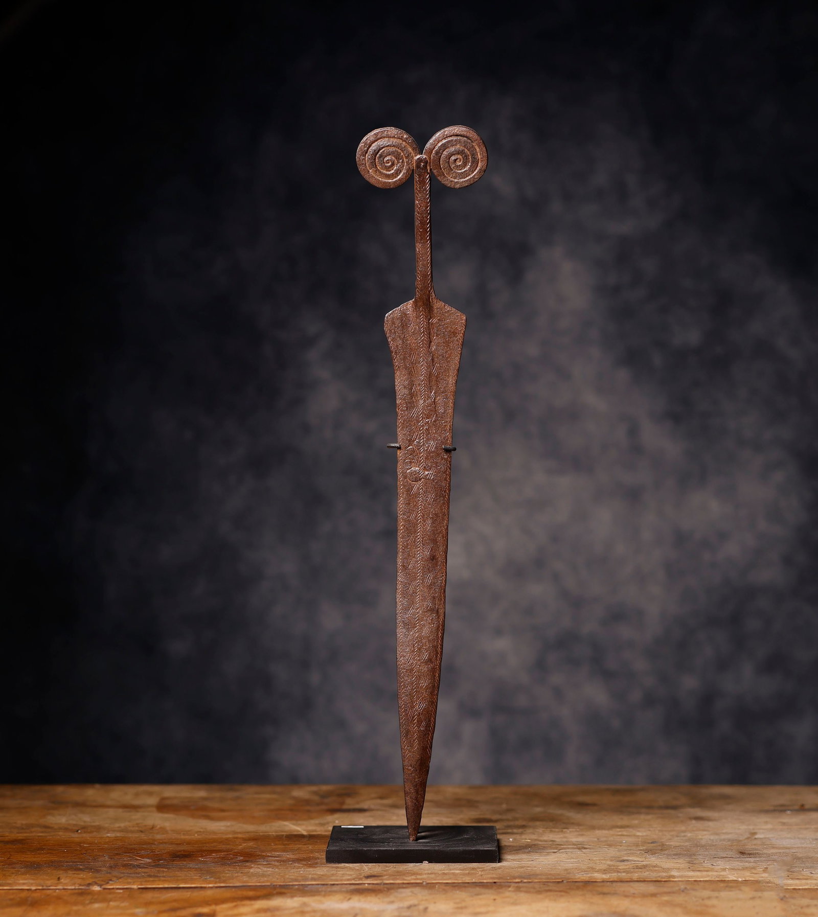 African Kirdi Coin - Cameroon: In iron, 52 x 12 x 12 cm