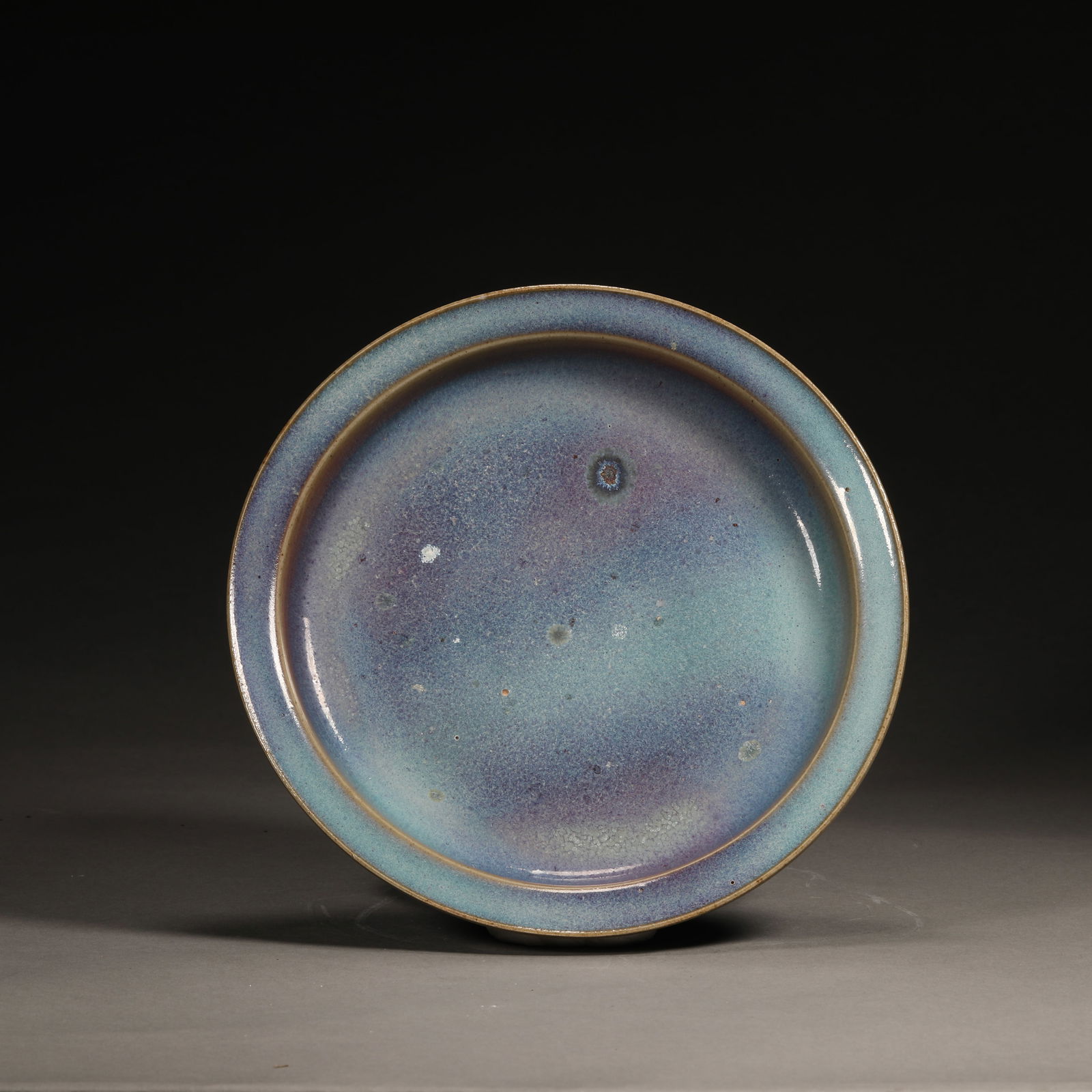 Junyao purple-splashed dish,Song dynasty,height 3cm,diameter 18.3cm (1 of 5)