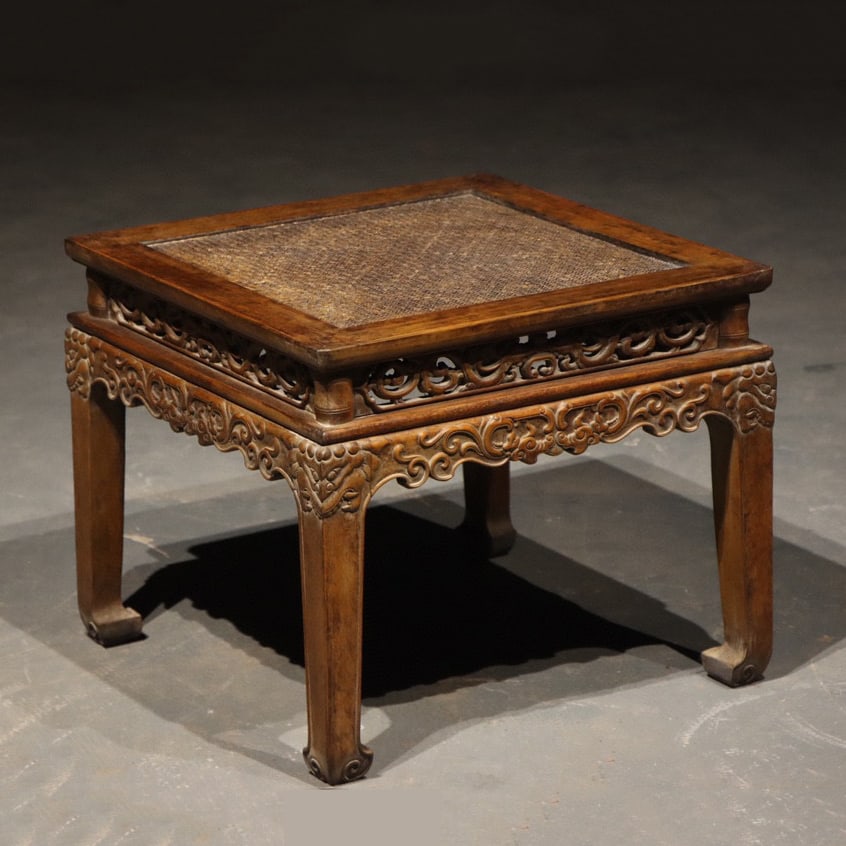 Antique Chinese furniture,Huanghuali chair for meditation,Qing dynasty,size 58X58X48cm (1 of 6)