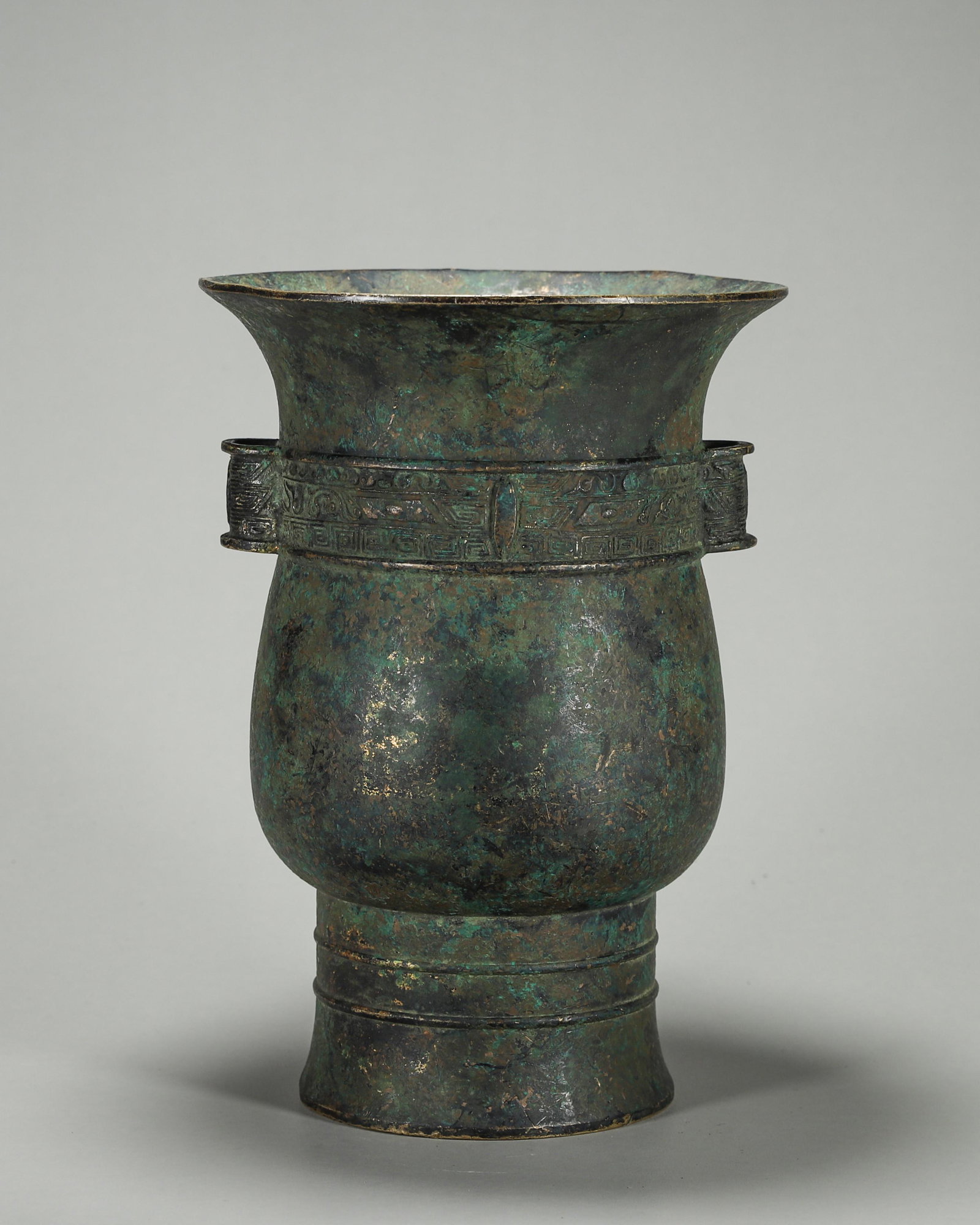 A double-eared copper zun (1 of 9)