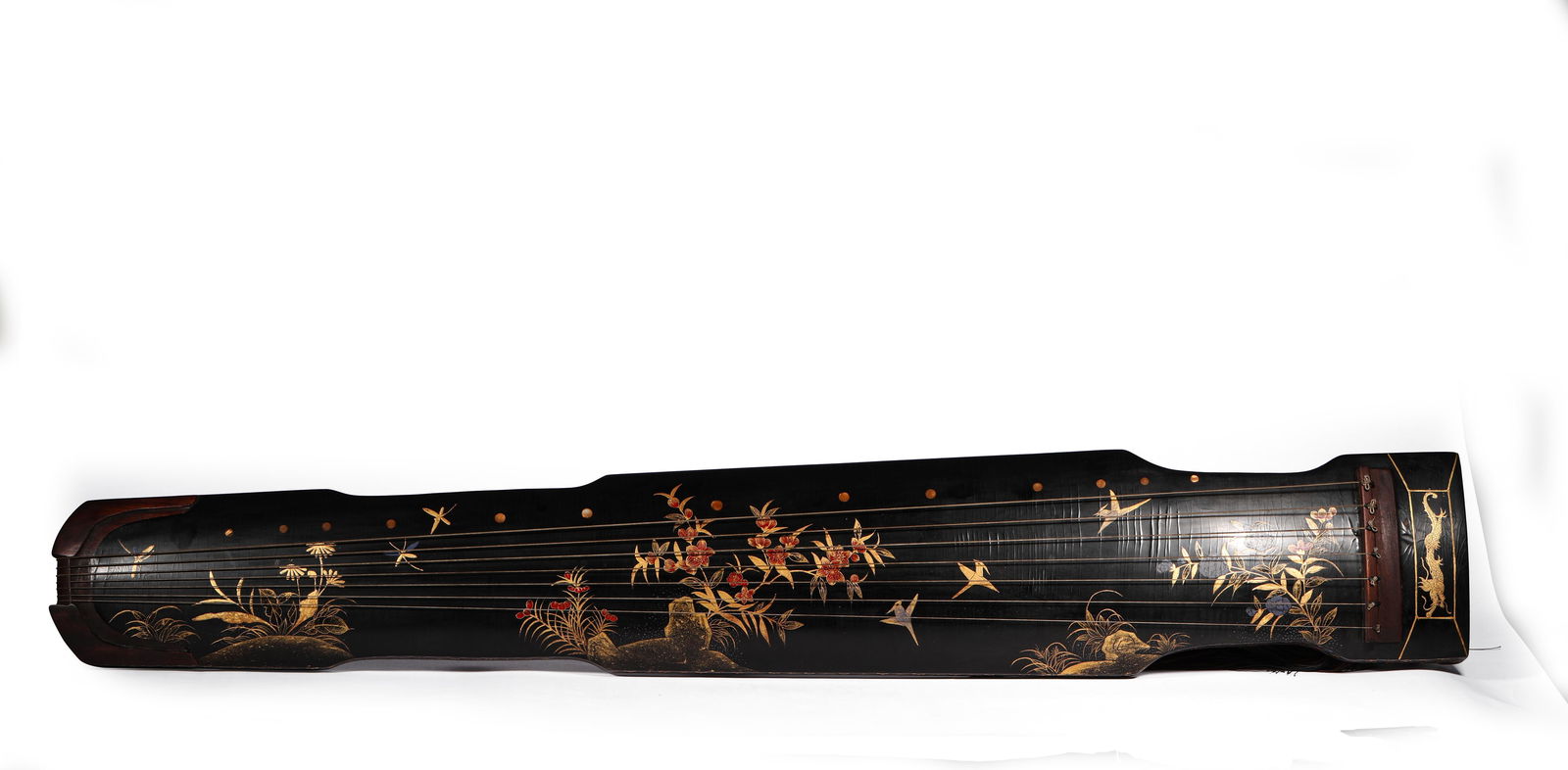 Qing Dynasty lacquered guqin (an ancient Chinese plucked string instrument) (1 of 10)