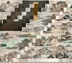 Boutique Landscape 12 Open Album,Zhang Daqian's Mark, China