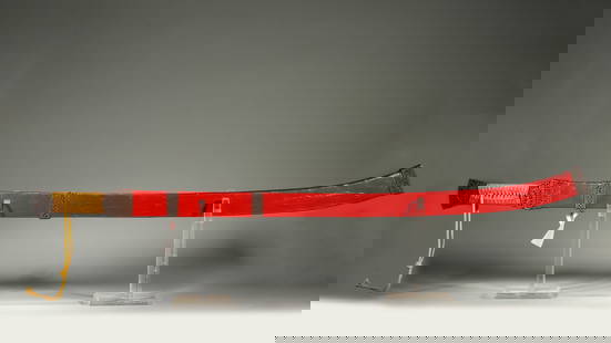An iron sword with wood handle,Palace knife,Qing Dynasty,China: L:89cm WT:906g