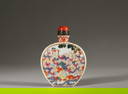A Qing Dynasty Foreign Colored Hundred Playing Children Pattern Porcelain Snuff Bottle, China