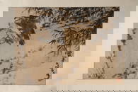 A painting of vulture, Pan Tianshou mark