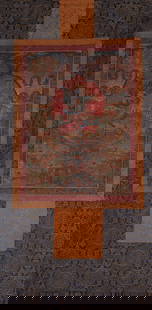 Thangka, China: H:133cm W:58cm