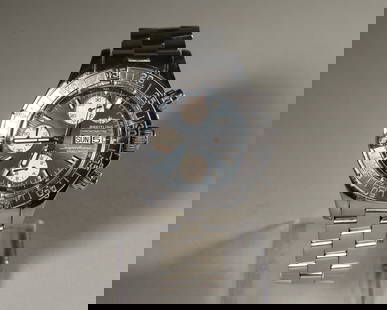 Breitling Automatic Mechanical Chronograph Watch: D:4.3cm wt:200g D:1.69in. All measurements are approximate.