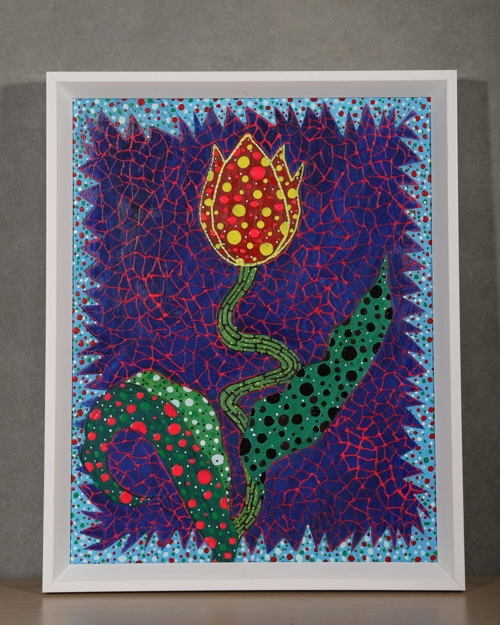 YAYOI KUSAMA (B.1929) Pumpkin Japanese In the Style of.: L:51cm (20.08in) W:41cm (16.14in),Minimalism and Pop Art Era. Acrylic/Canvas