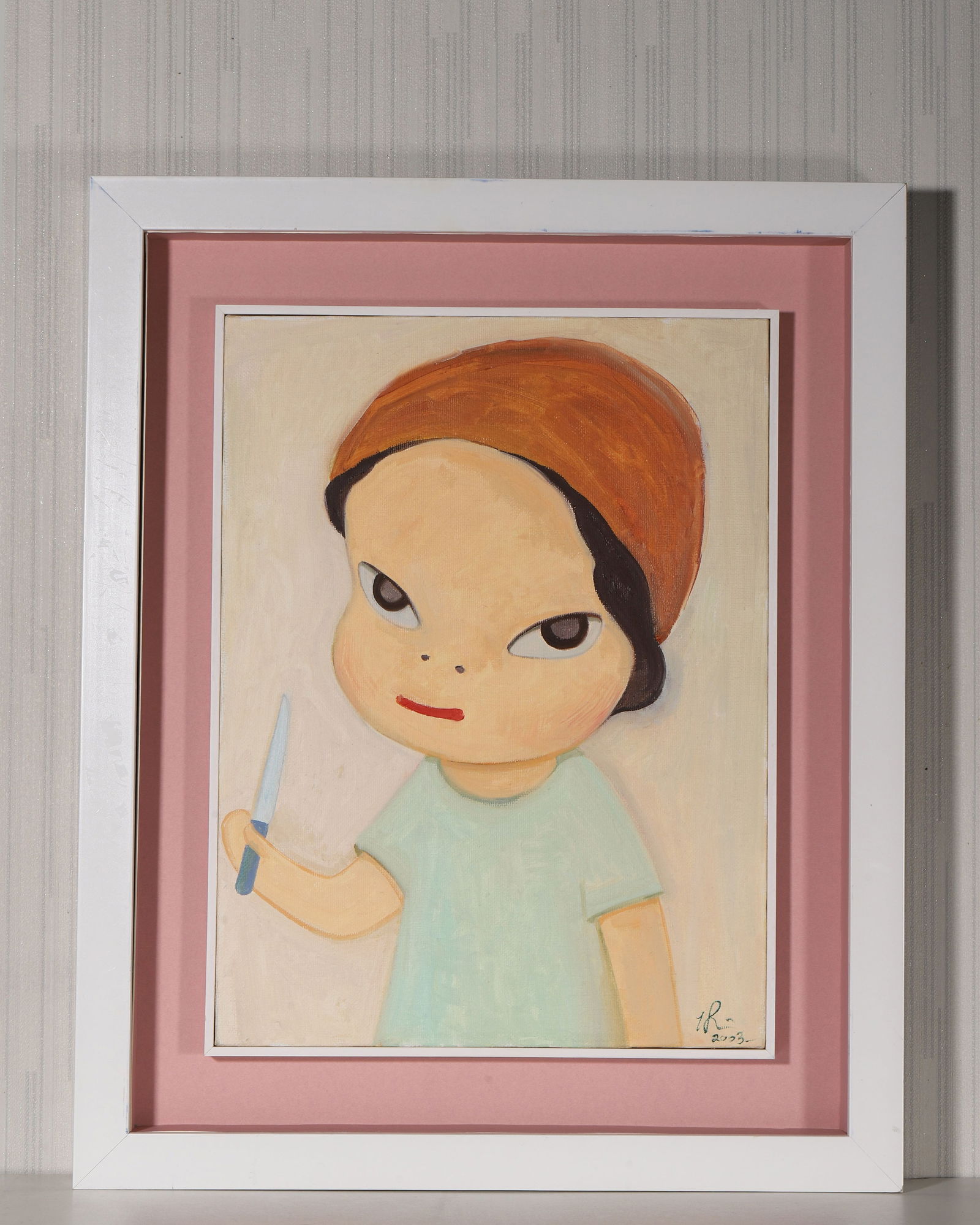 Yoshitomo nara (b.1959), Attributed to, oil on canvas (1 of 8)