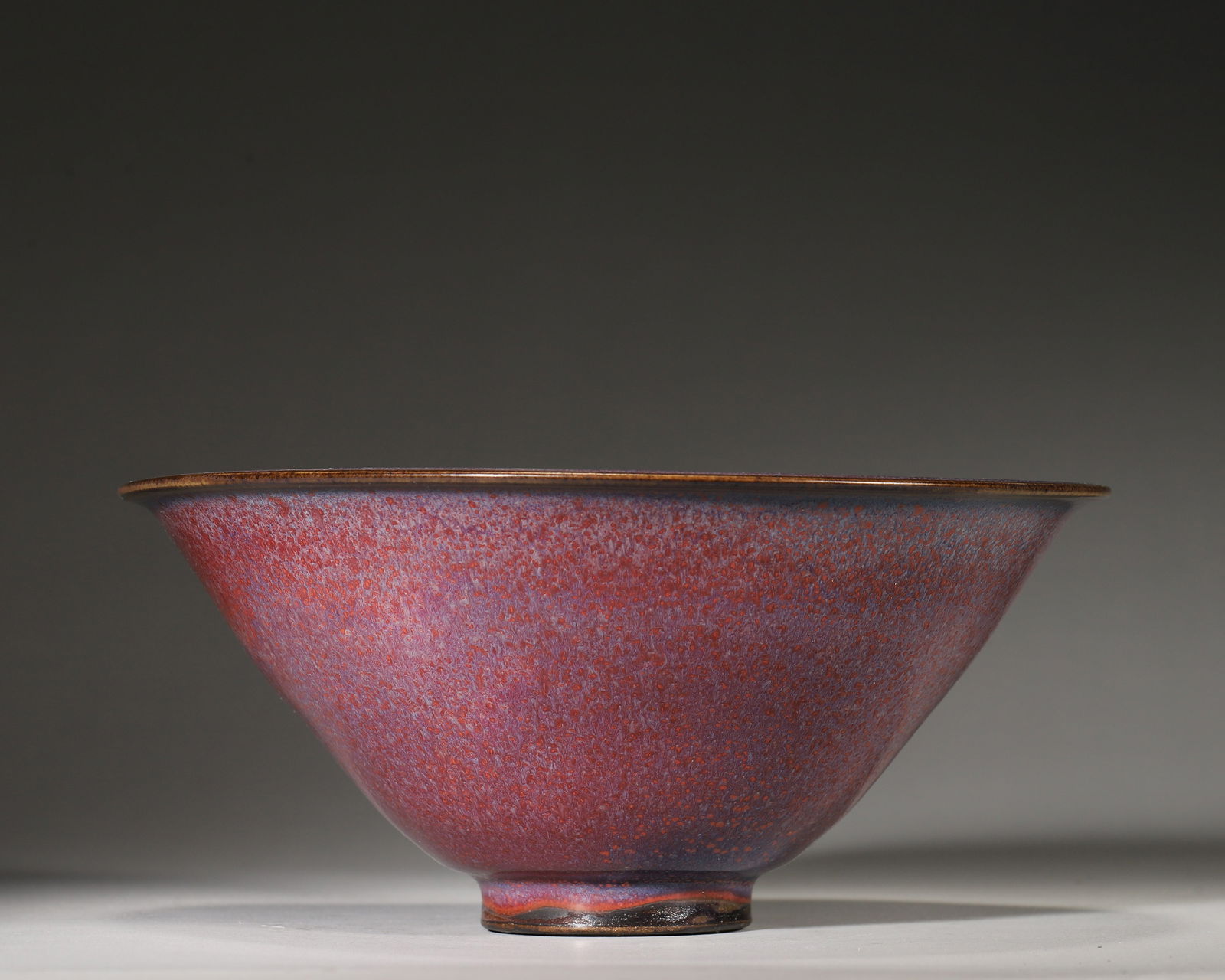 Song dynasty jun kiln purple-red glazed douli bowl (1 of 8)