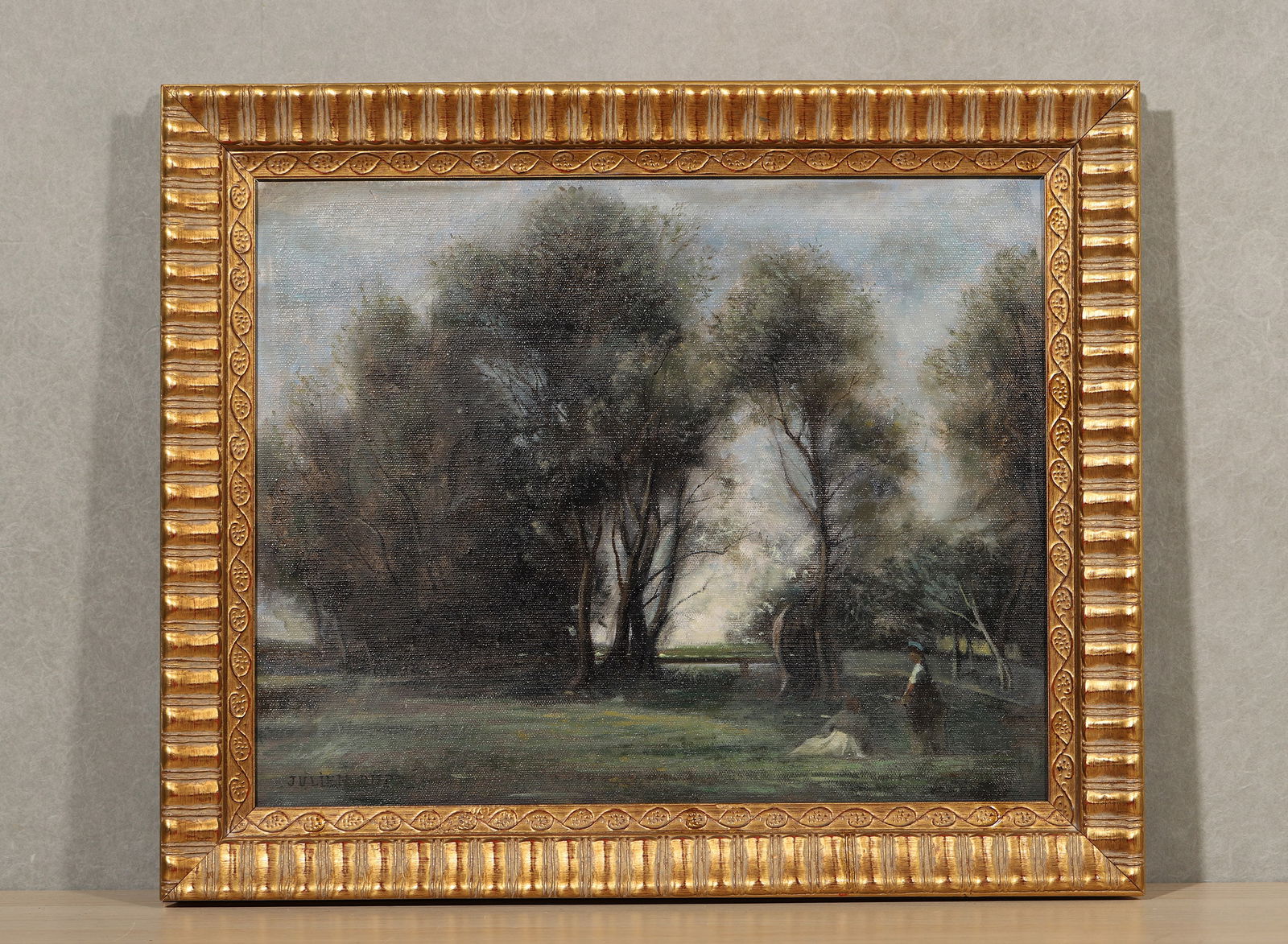 Julien dupré, 1851-1910,attributed to, acrylic on canvas: Length74.0Cm (29.13")Width67.0Cm (26.38") Length52.0Cm (20.47")Width44.0Cm (17.32")