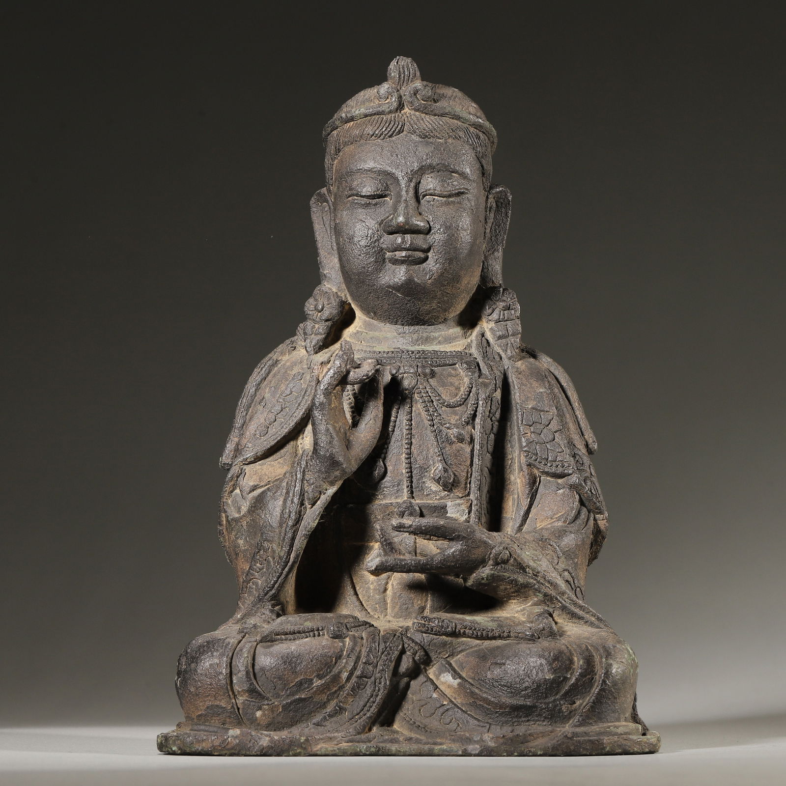 Ming dynasty, bronze seated guanyin bodhisattva (1 of 6)